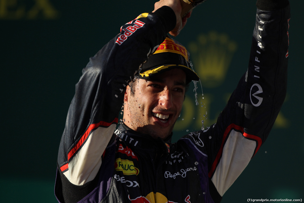 GP AUSTRALIA, 16.03.2014- Gara, secondo Daniel Ricciardo (AUS) Red Bull Racing RB10