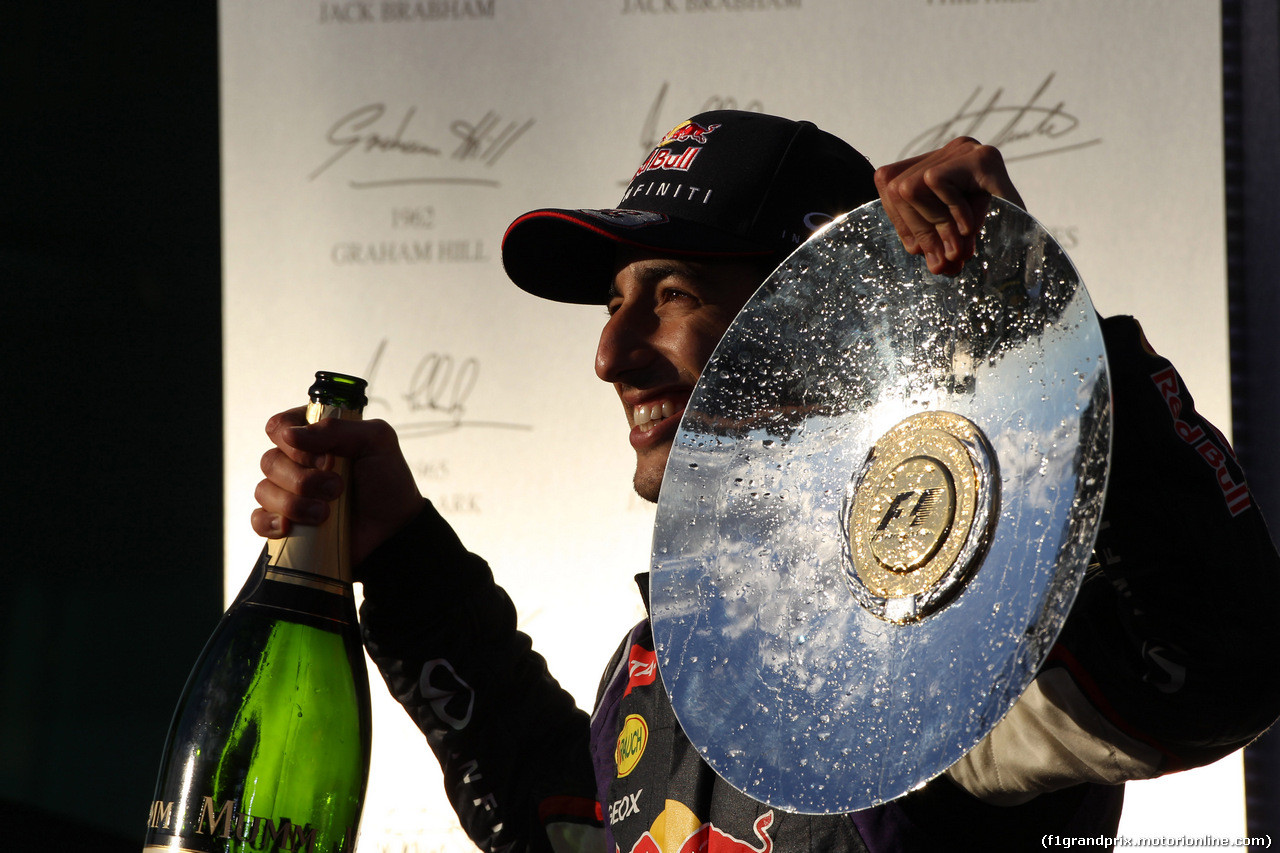 GP AUSTRALIA, 16.03.2014- Gara, secondo Daniel Ricciardo (AUS) Red Bull Racing RB10