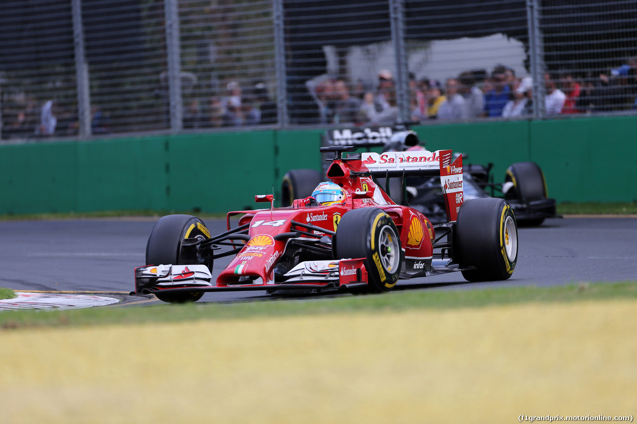 GP AUSTRALIA, 16.03.2014- Gara, Fernando Alonso (ESP) Ferrari F14-T