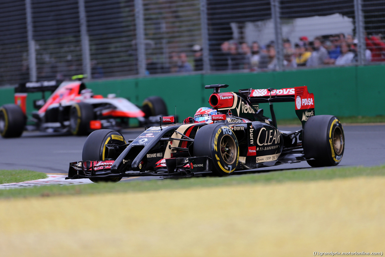 GP AUSTRALIA, 16.03.2014- Gara, Romain Grosjean (FRA) Lotus F1 Team E22
