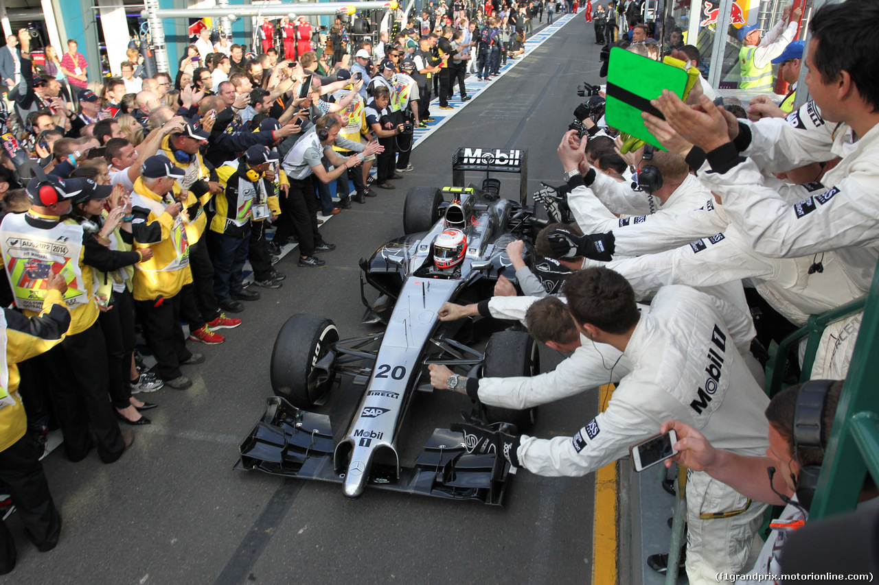 GP AUSTRALIA, 16.03.2014- Gara, terzo Kevin Magnussen (DEN) McLaren Mercedes MP4-29