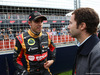 GP AUSTRALIA, 16.03.2014- Gara, Pastor Maldonado (VEN) Lotus F1 Team E22 e his manager Nicola Todt (FRA)