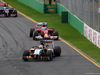 GP AUSTRALIA, 16.03.2014- Gara, Nico Hulkenberg (GER) Sahara Force India F1 VJM07 davanti a Fernando Alonso (ESP) Ferrari F14-T