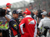 GP AUSTRALIA, 16.03.2014- Sebastian Vettel (GER) Red Bull Racing RB10 e Kimi Raikkonen (FIN) Ferrari F14-T