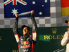 GP AUSTRALIA, 16.03.2014- Gara, secondo Daniel Ricciardo (AUS) Red Bull Racing RB10 e Nico Rosberg (GER) Mercedes AMG F1 W05 vincitore