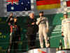 GP AUSTRALIA, 16.03.2014- Gara, 1st position Nico Rosberg (GER) Mercedes AMG F1 W05, secondo Daniel Ricciardo (AUS) Red Bull Racing RB10 e terzo Kevin Magnussen (DEN) McLaren Mercedes MP4-29 with Alan Jones (AUS)