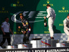 GP AUSTRALIA, 16.03.2014- Gara, 1st position Nico Rosberg (GER) Mercedes AMG F1 W05, secondo Daniel Ricciardo (AUS) Red Bull Racing RB10 e terzo Kevin Magnussen (DEN) McLaren Mercedes MP4-29