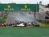 GP AUSTRALIA, 16.03.2014- Gara, Start of the race, crash, Felipe Massa (BRA) Williams F1 Team FW36 e Kamui Kobayashi (JAP) Caterham F1 Team CT-04