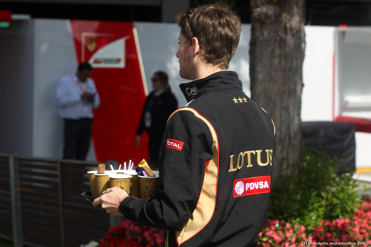 GP AUSTRALIA, 13.03.2014- Romain Grosjean (FRA) Lotus F1 Team E22