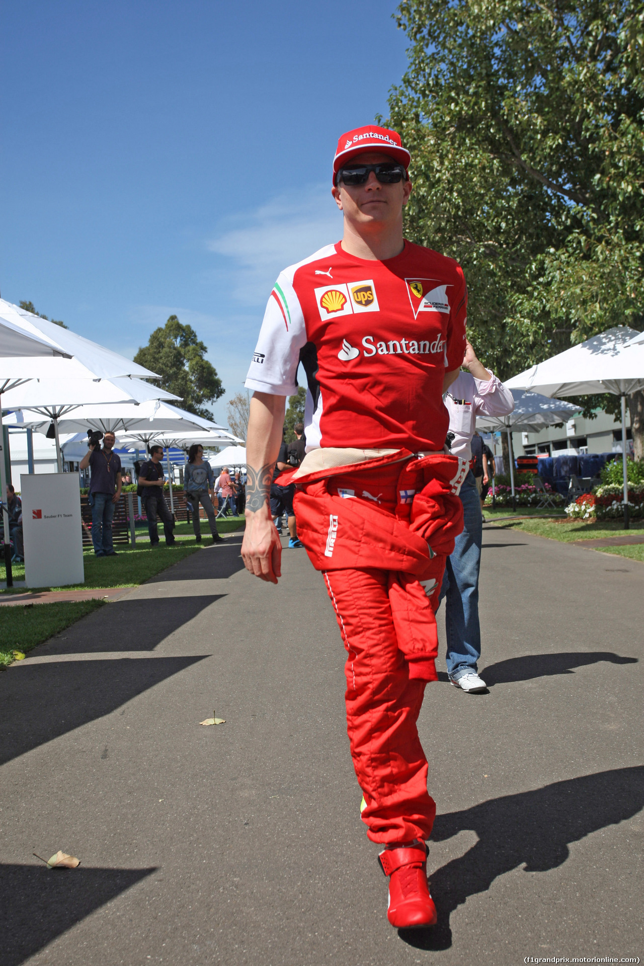 GP AUSTRALIA, 13.03.2014- Kimi Raikkonen (FIN) Ferrari F14-T