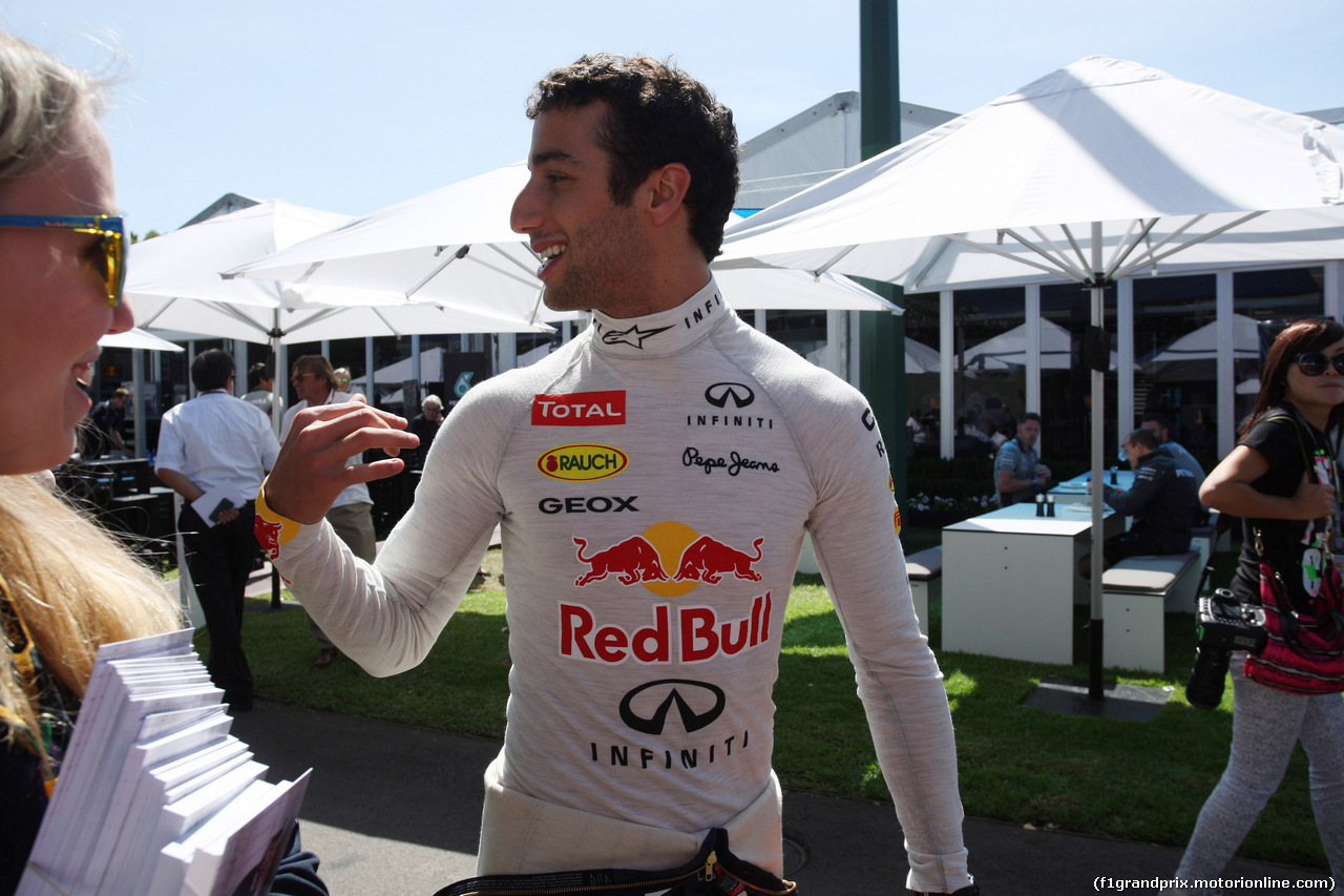 GP AUSTRALIA, 13.03.2014- Daniel Ricciardo (AUS) Red Bull Racing RB10
