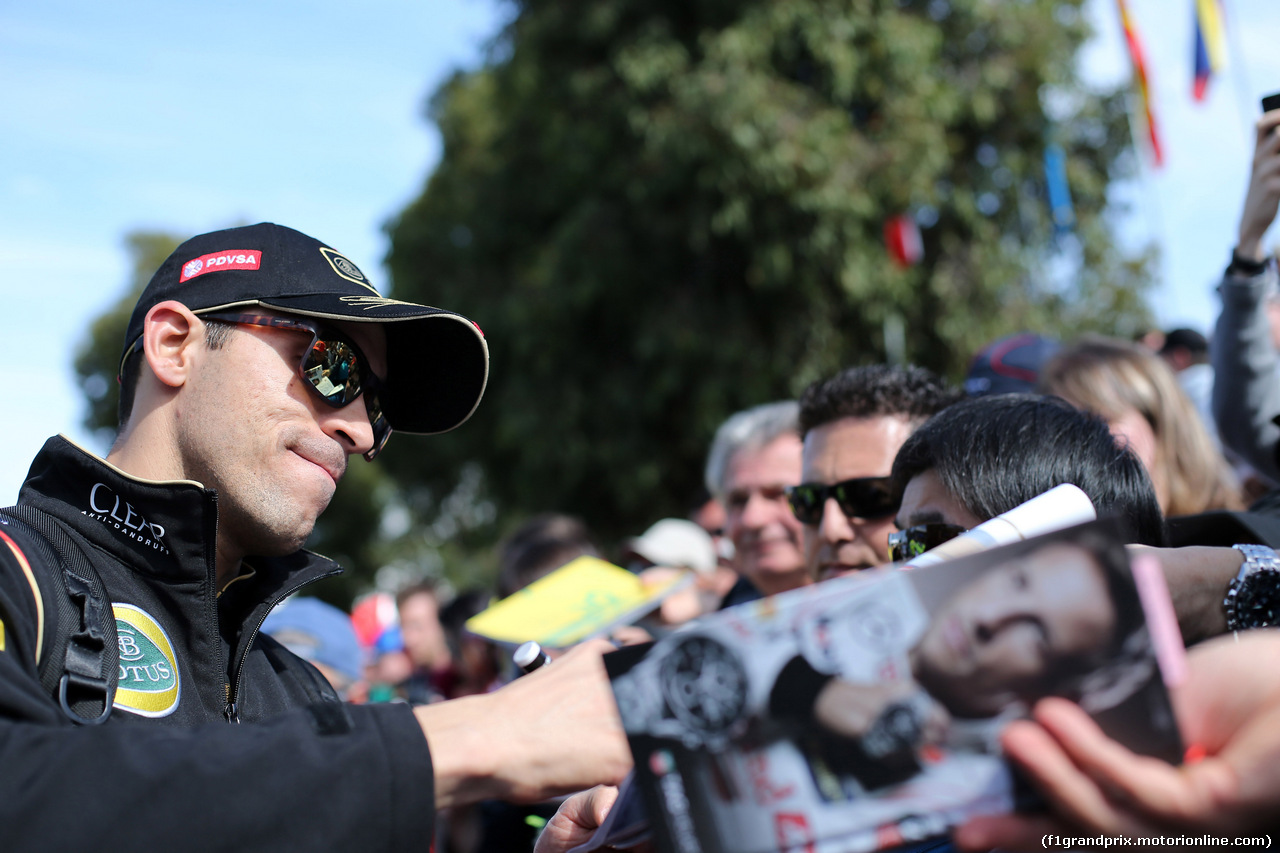 GP AUSTRALIA, 13.03.2014- Pastor Maldonado (VEN) Lotus F1 Team E22