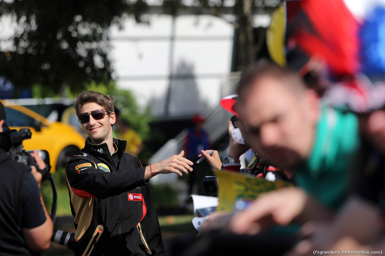 GP AUSTRALIA, 13.03.2014- Romain Grosjean (FRA) Lotus F1 Team E22