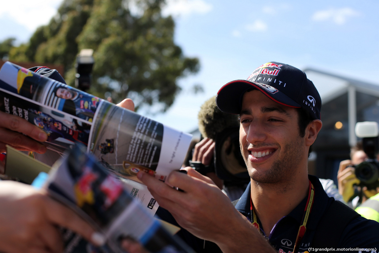 GP AUSTRALIA, 13.03.2014- Daniel Ricciardo (AUS) Red Bull Racing RB10