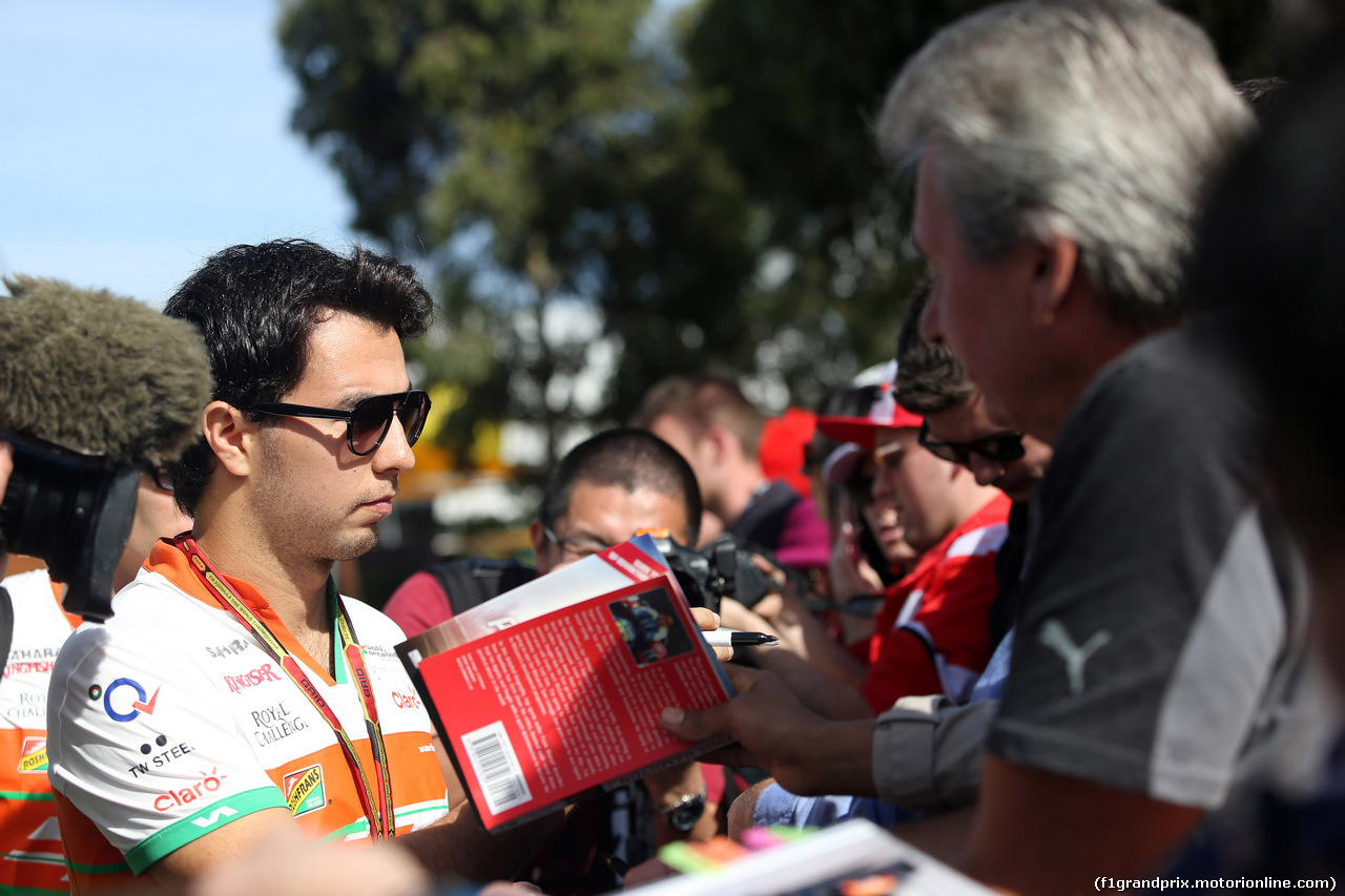 GP AUSTRALIA, 13.03.2014- Sergio Perez (MEX) Sahara Force India F1 VJM07