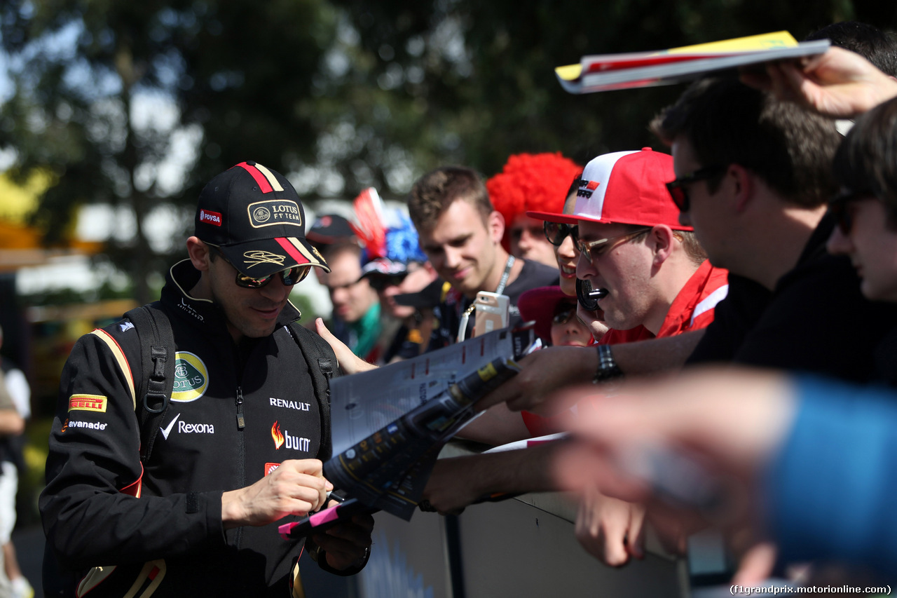 GP AUSTRALIA, 13.03.2014- Pastor Maldonado (VEN) Lotus F1 Team E22