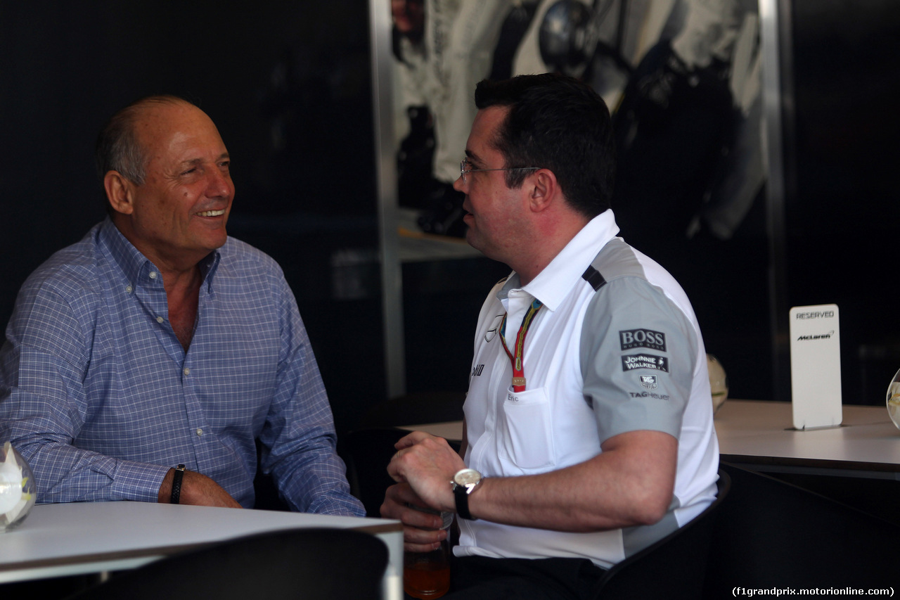 GP AUSTRALIA, 13.03.2014- Ron Dennis (GBR), McLaren Mercedes e Eric Boullier (FRA) McLaren Racing Director.