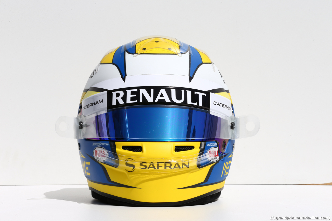 GP AUSTRALIA, 13.03.2014- The helmet of Marcus Ericsson (SUE) Caterham F1 Team CT-04