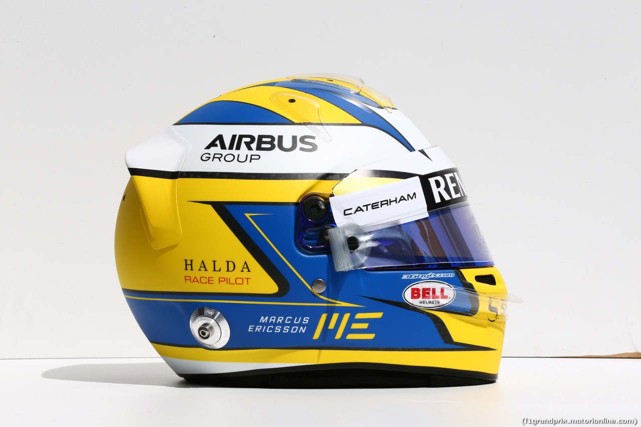 GP AUSTRALIA, 13.03.2014- The helmet of Marcus Ericsson (SUE) Caterham F1 Team CT-04