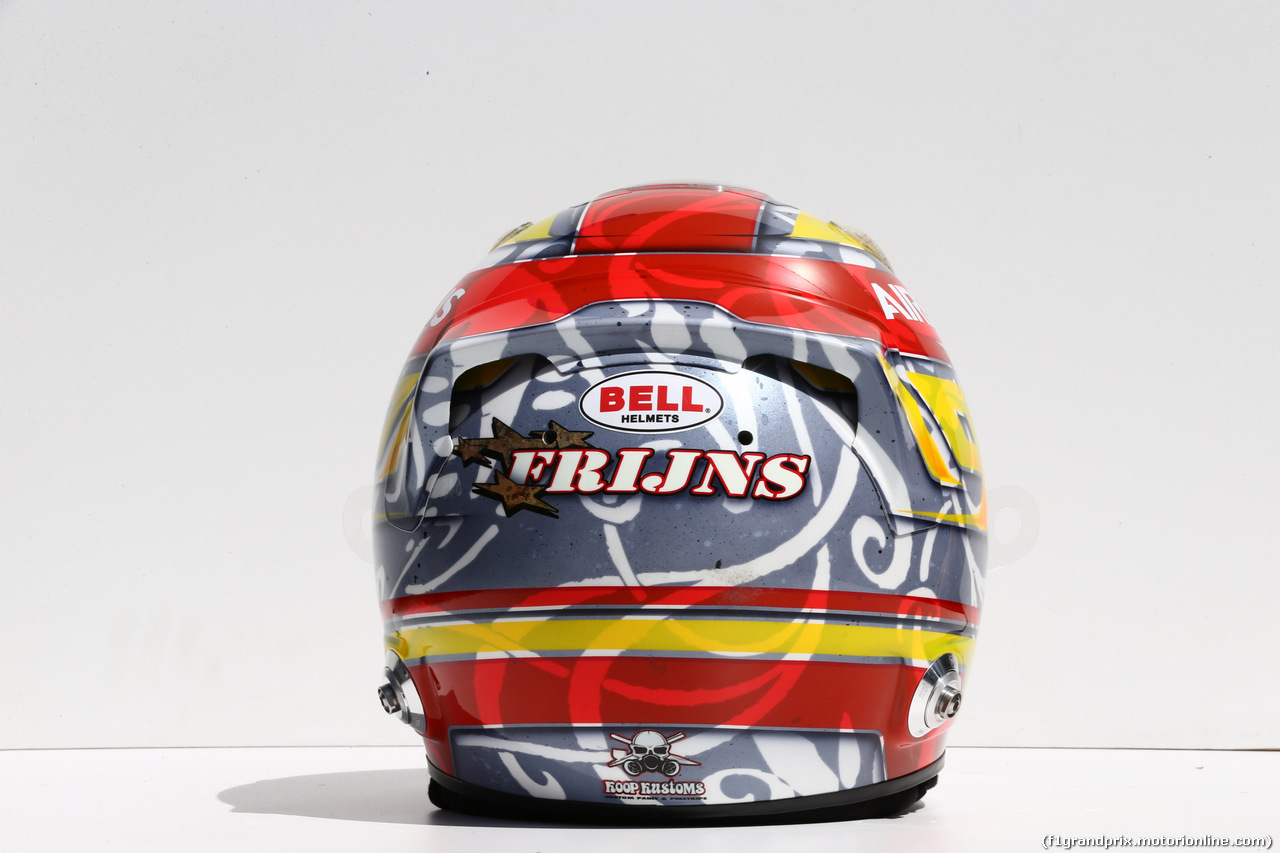 GP AUSTRALIA, 13.03.2014- The helmet of Robin Frijns (NL), Third Driver, Caterham F1 Team