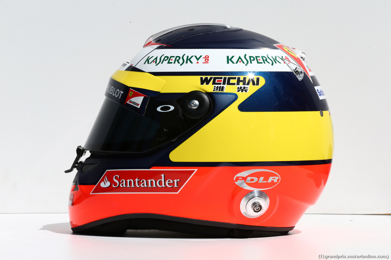 GP AUSTRALIA, 13.03.2014- The helmet of Pedro de La Rosa (ESP), Test Driver Ferrari
