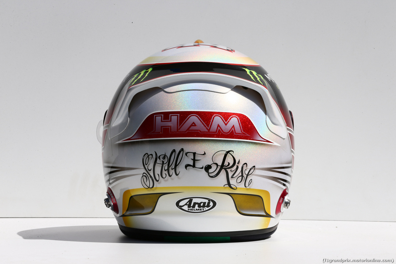 GP AUSTRALIA, 13.03.2014- The helmet of Lewis Hamilton (GBR) Mercedes AMG F1 W05