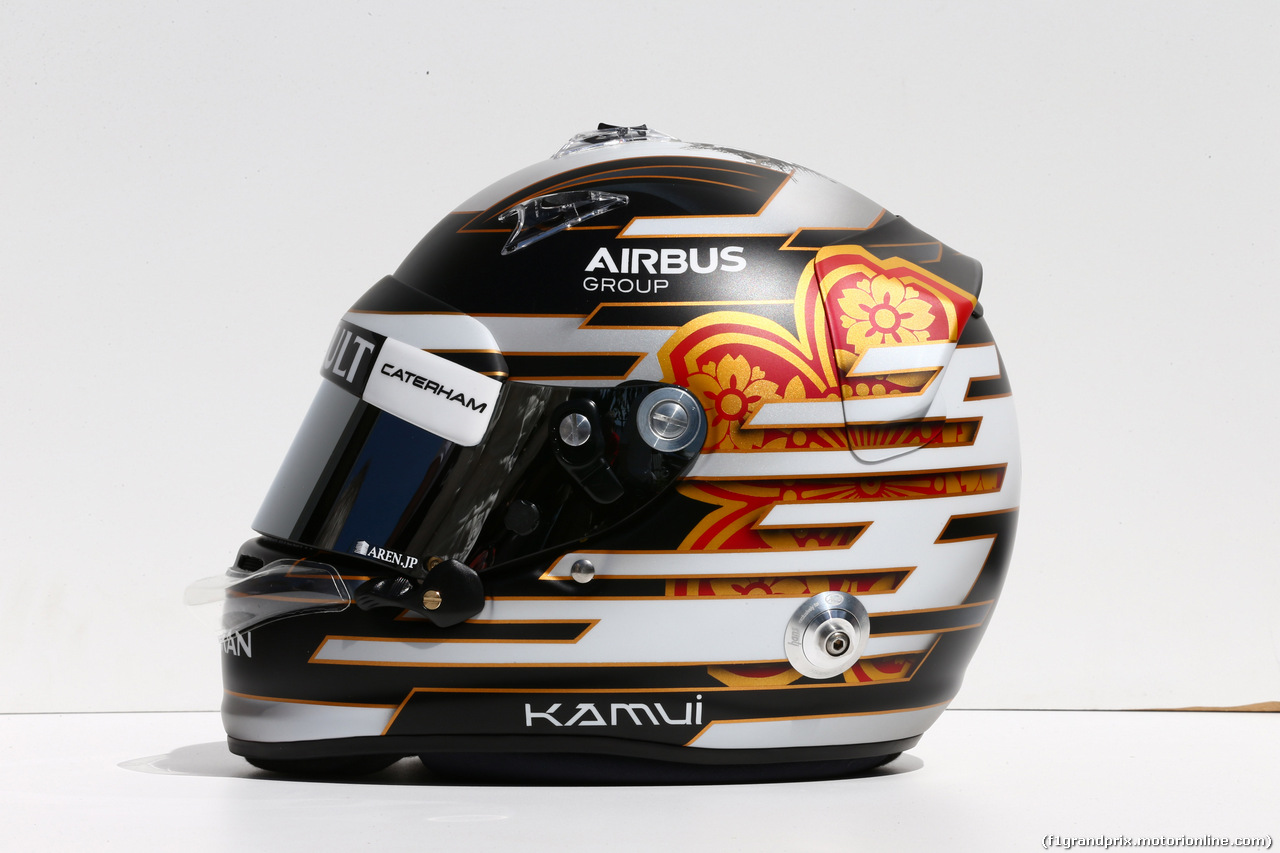 GP AUSTRALIA, 13.03.2014- The helmet of Kamui Kobayashi (JAP) Caterham F1 Team CT-04