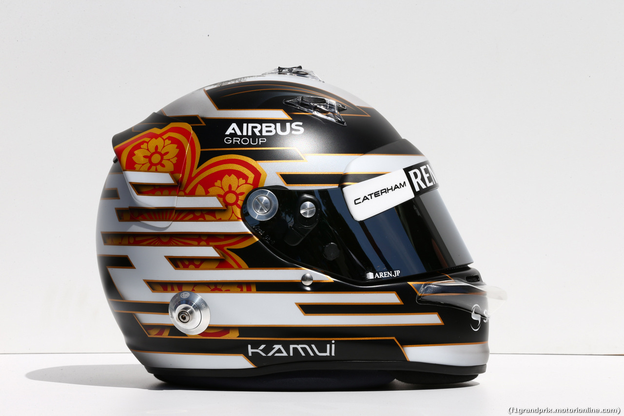 GP AUSTRALIA, 13.03.2014- The helmet of Kamui Kobayashi (JAP) Caterham F1 Team CT-04