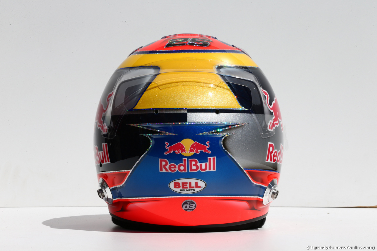 GP AUSTRALIA, 13.03.2014- The helmet of Jean-Eric Vergne (FRA) Scuderia Toro Rosso STR9