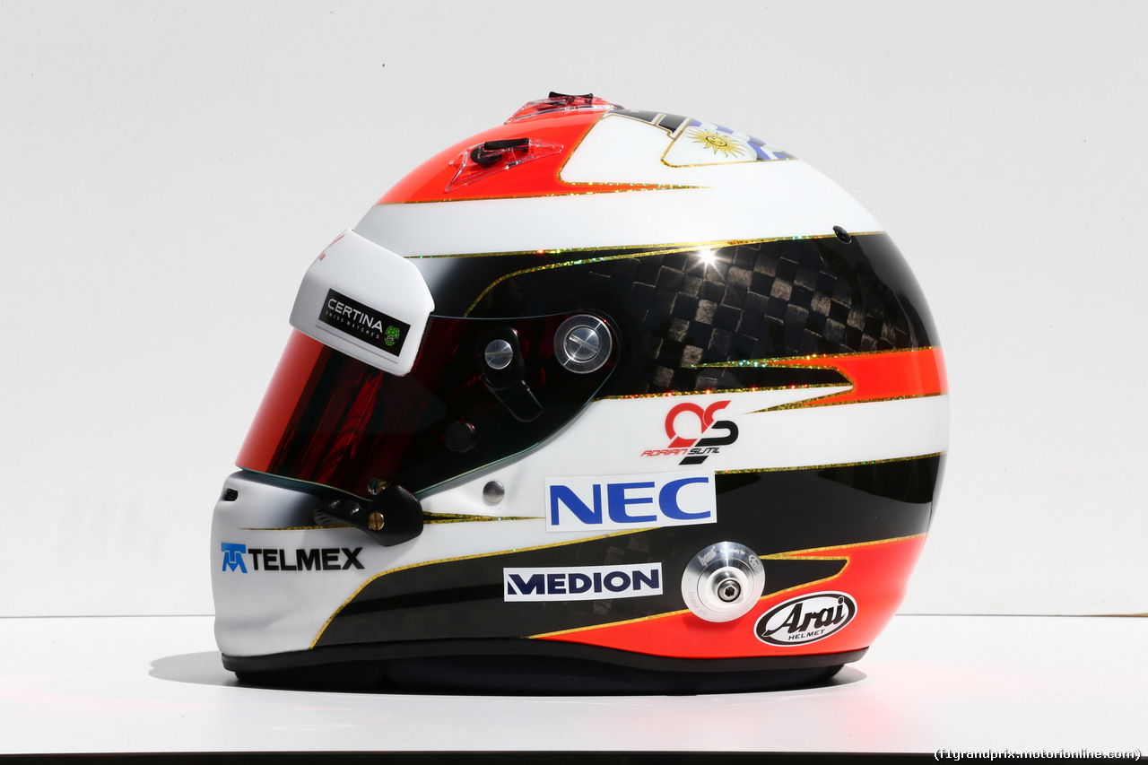 GP AUSTRALIA, 13.03.2014- The helmet of Adrian Sutil (GER) Sauber F1 Team C33