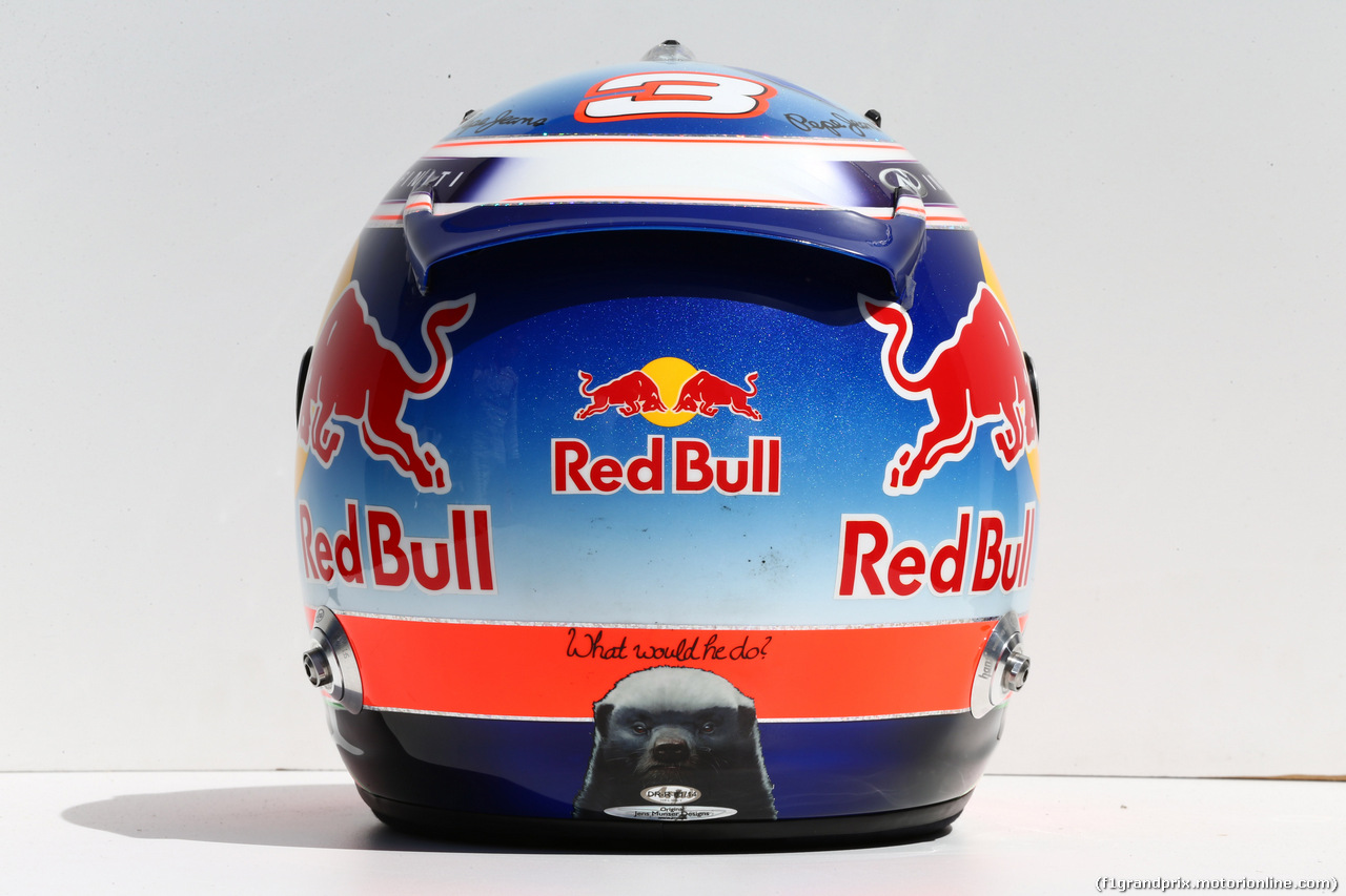 GP AUSTRALIA, 13.03.2014- The helmet of Daniel Ricciardo (AUS) Red Bull Racing RB10