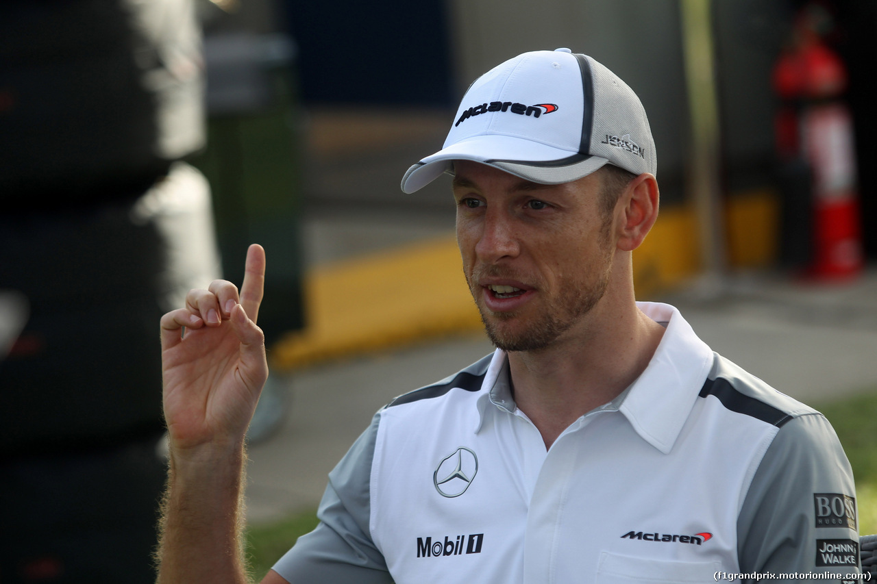 GP AUSTRALIA, 13.03.2014- Jenson Button (GBR) McLaren Mercedes MP4-29