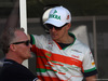 GP AUSTRALIA, 13.03.2014- Johnny Herbert (GBR) e Nico Hulkenberg (GER) Sahara Force India F1 VJM07