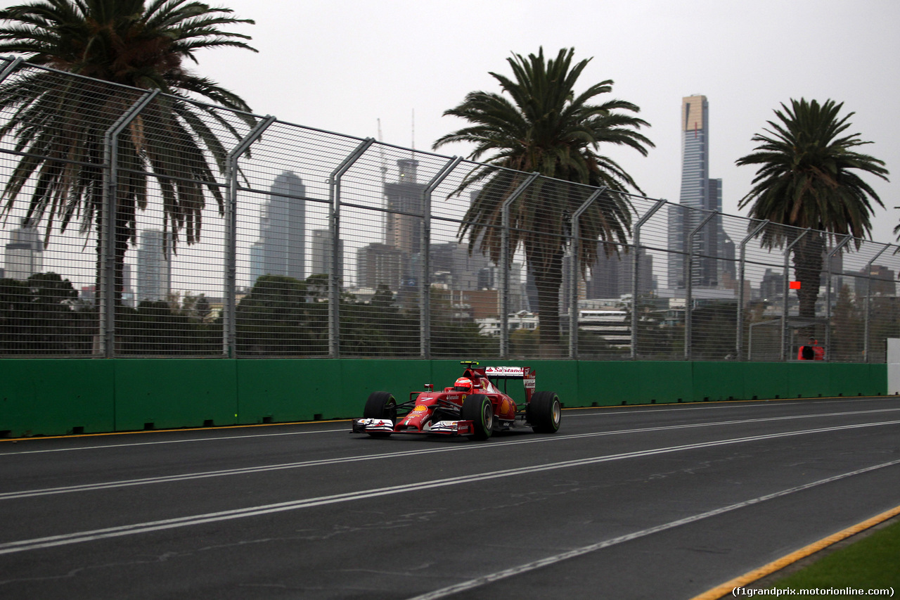 GP AUSTRALIA, 15.03.2014- Qualifiche, Kimi Raikkonen (FIN) Ferrari F14-T