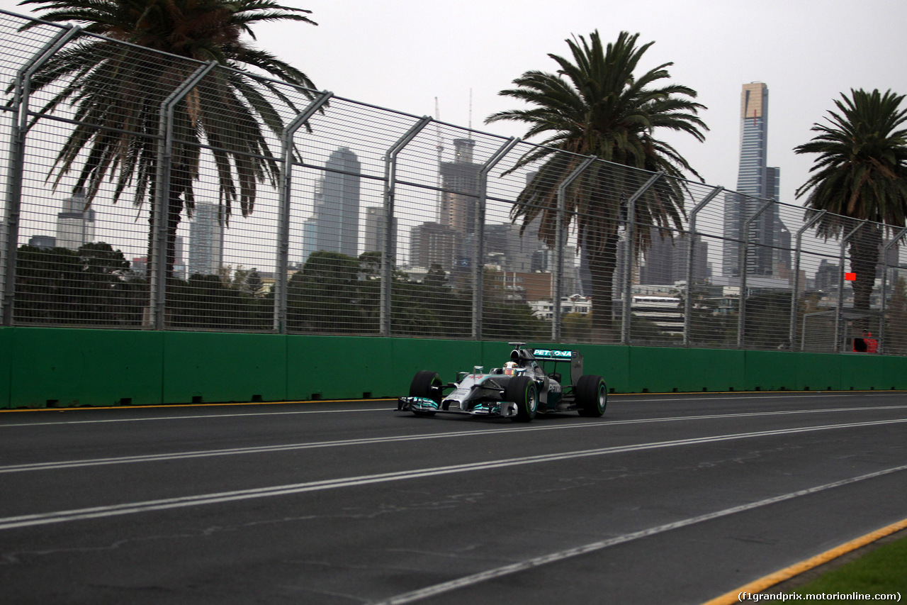 GP AUSTRALIA, 15.03.2014- Qualifiche, Lewis Hamilton (GBR) Mercedes AMG F1 W05