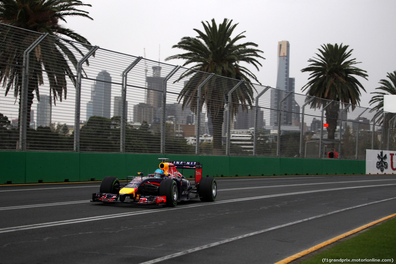 GP AUSTRALIA, 15.03.2014- Qualifiche, Sebastian Vettel (GER) Red Bull Racing RB10