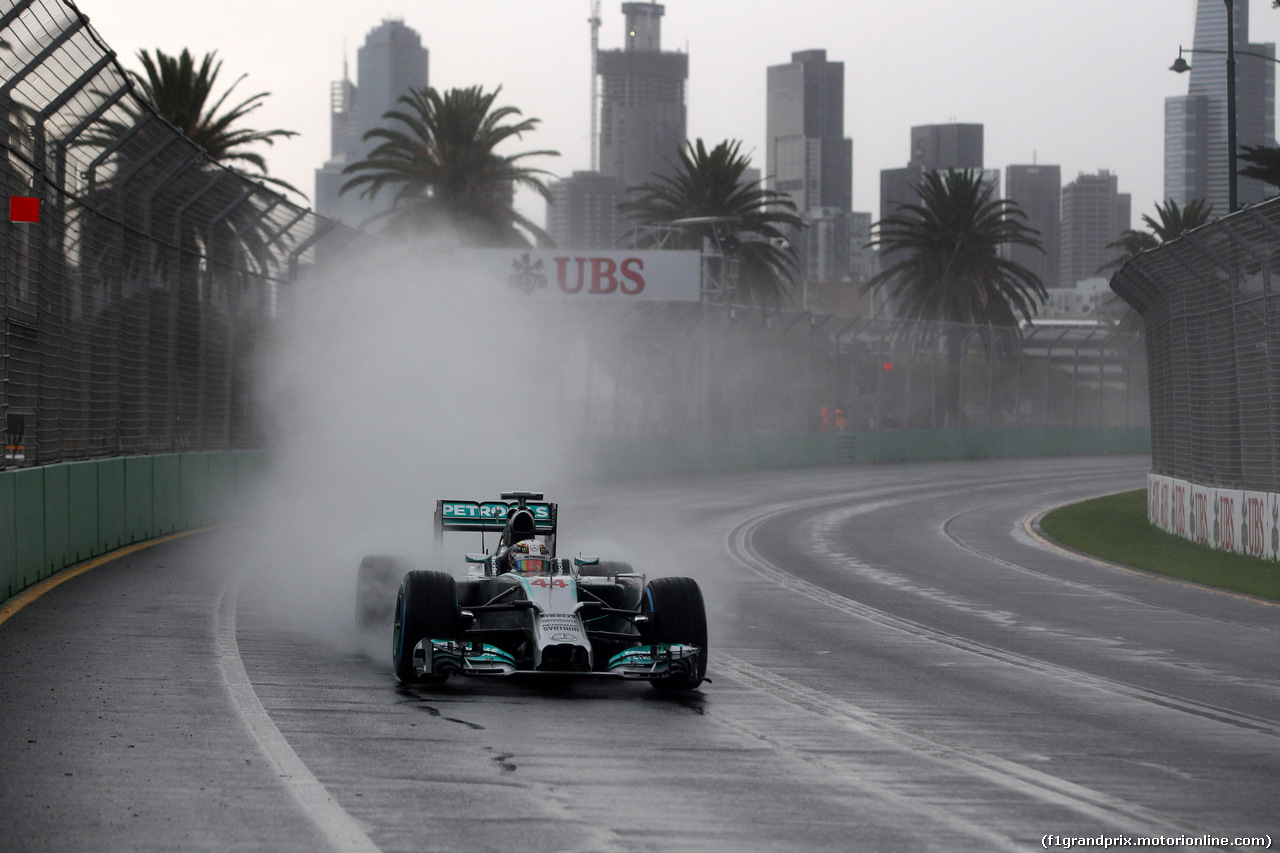 GP AUSTRALIA, 15.03.2014- Qualifiche, Lewis Hamilton (GBR) Mercedes AMG F1 W05