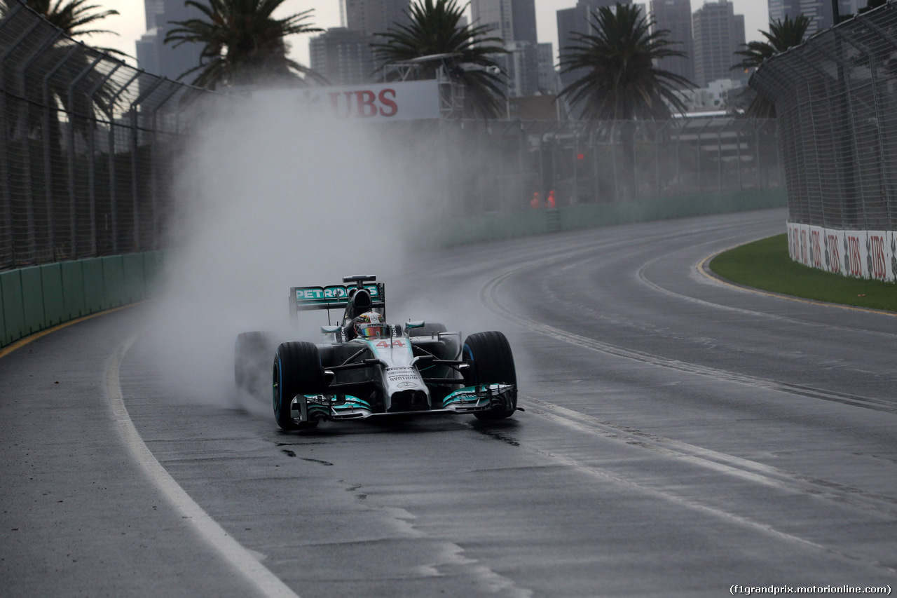 GP AUSTRALIA, 15.03.2014- Qualifiche, Lewis Hamilton (GBR) Mercedes AMG F1 W05