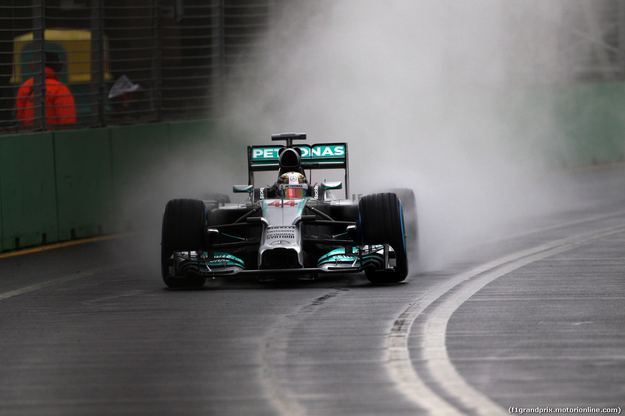 GP AUSTRALIA, 15.03.2014- Qualifiche, Lewis Hamilton (GBR) Mercedes AMG F1 W05