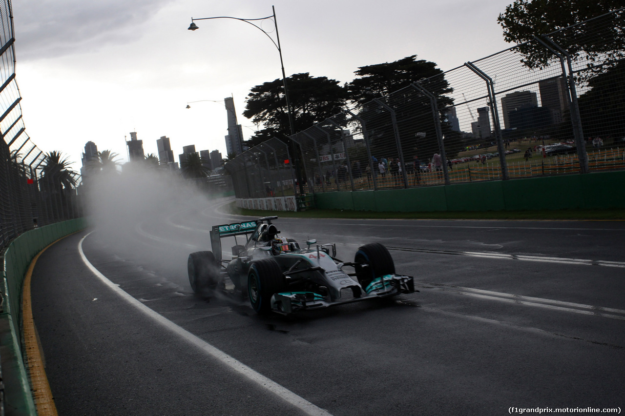 GP AUSTRALIA, 15.03.2014- Qualifiche, Lewis Hamilton (GBR) Mercedes AMG F1 W05