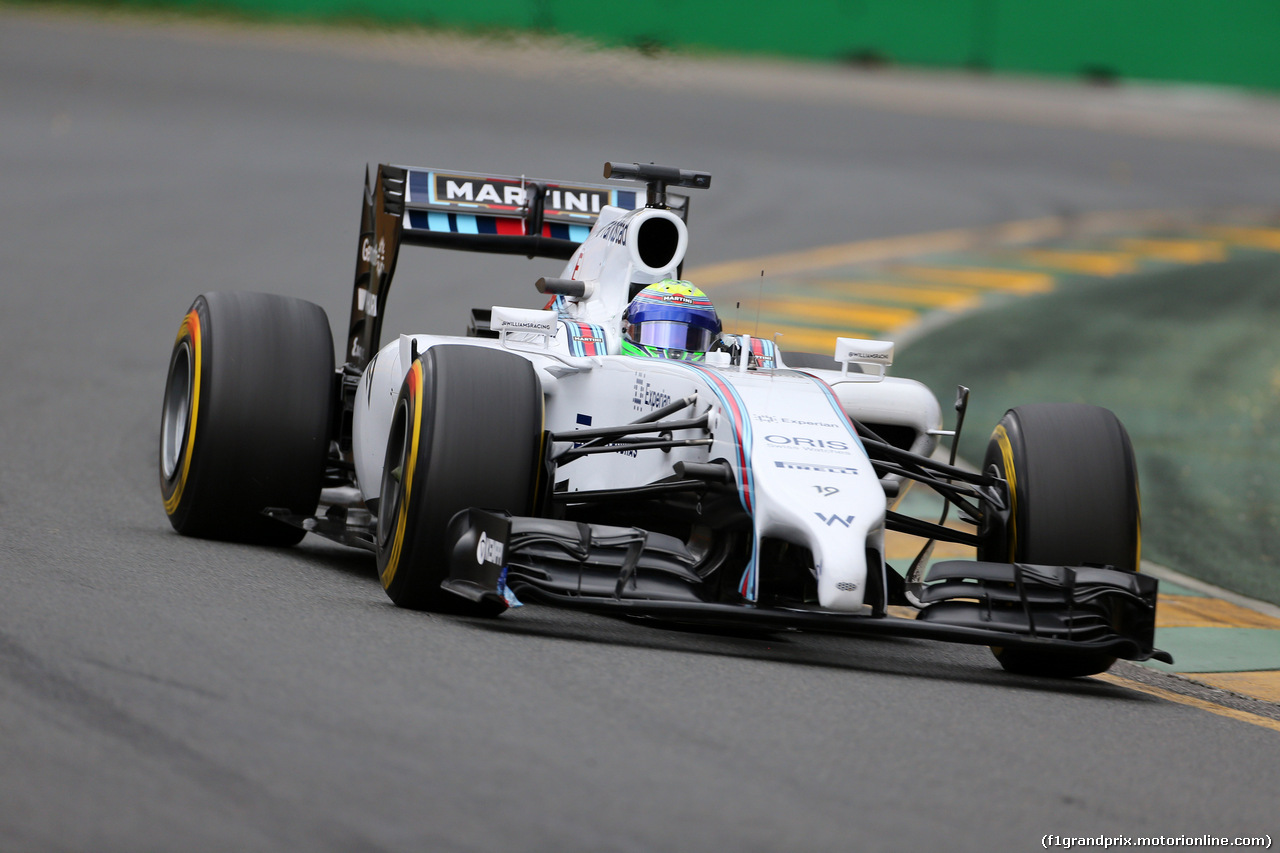 GP AUSTRALIA, 15.03.2014- Qualifiche, Felipe Massa (BRA) Williams F1 Team FW36