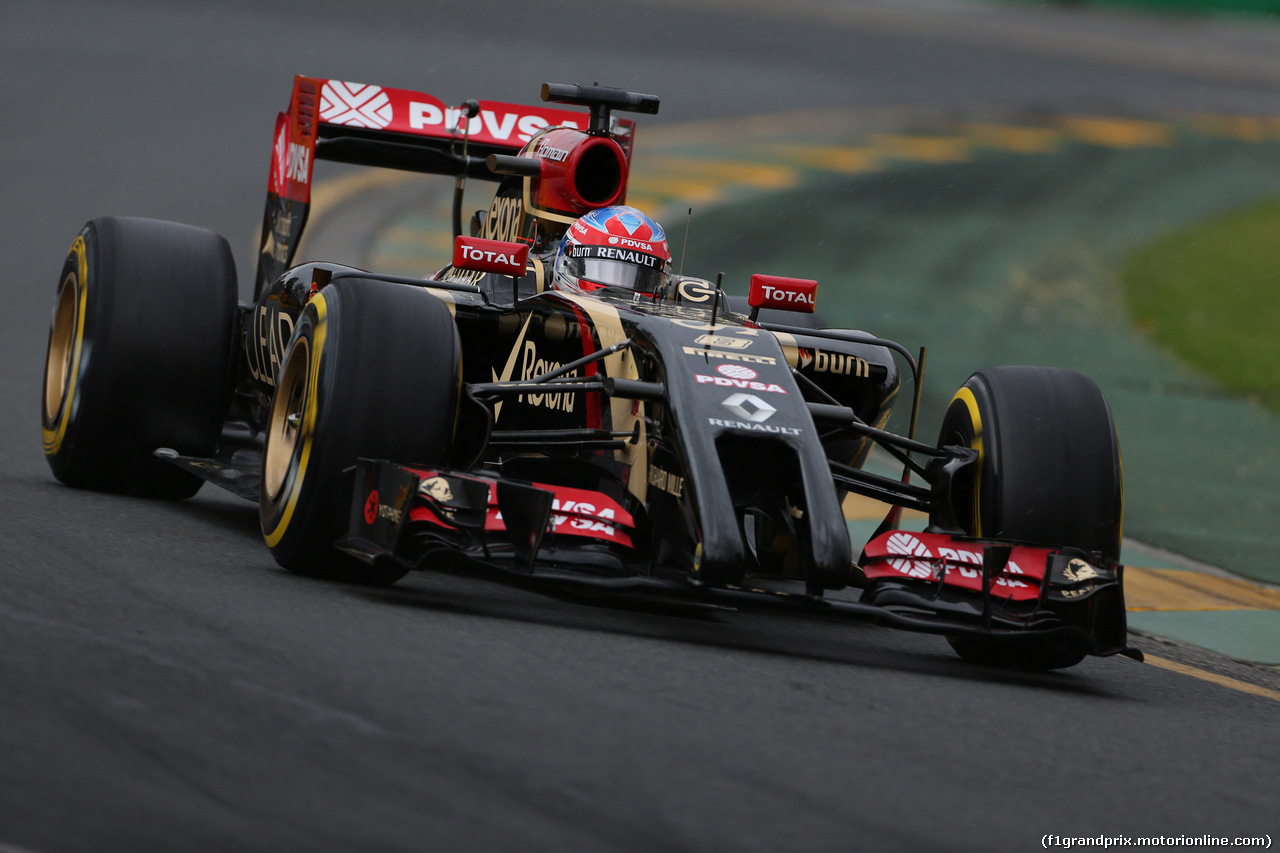 GP AUSTRALIA, 15.03.2014- Qualifiche, Romain Grosjean (FRA) Lotus F1 Team E22