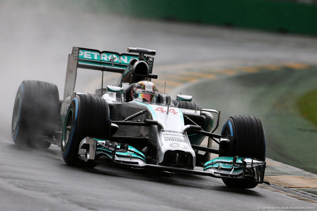 GP AUSTRALIA, 15.03.2014- Qualifiche, Lewis Hamilton (GBR) Mercedes AMG F1 W05