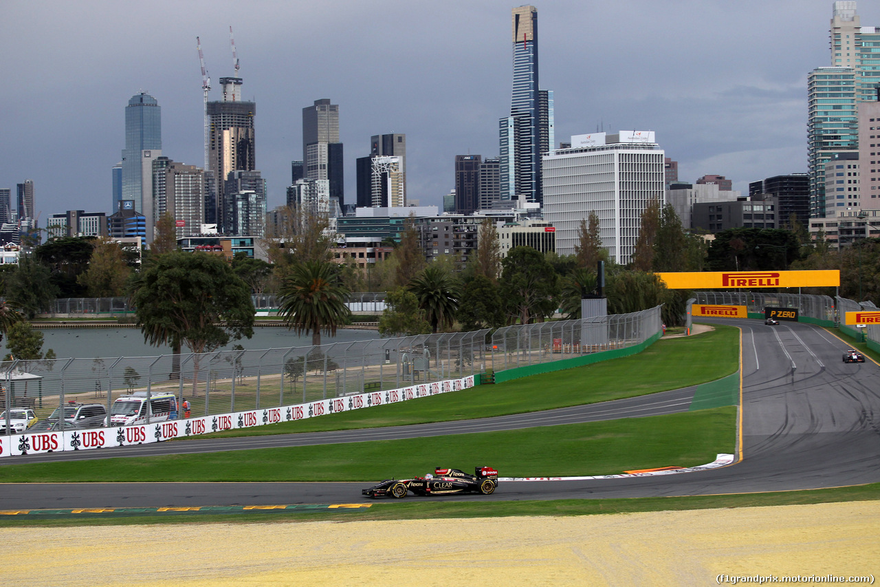 GP AUSTRALIA, 15.03.2014- Qualifiche,Romain Grosjean (FRA) Lotus F1 Team E22