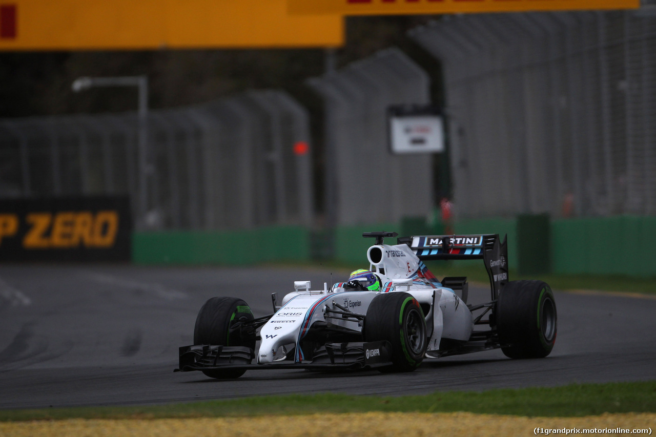 GP AUSTRALIA, 15.03.2014- Qualifiche, Felipe Massa (BRA) Williams F1 Team FW36