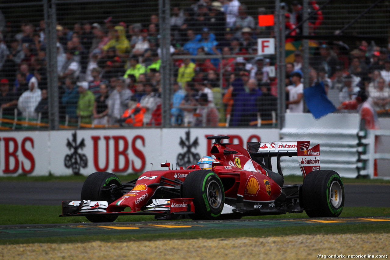 GP AUSTRALIA, 15.03.2014- Qualifiche, Fernando Alonso (ESP) Ferrari F14-T