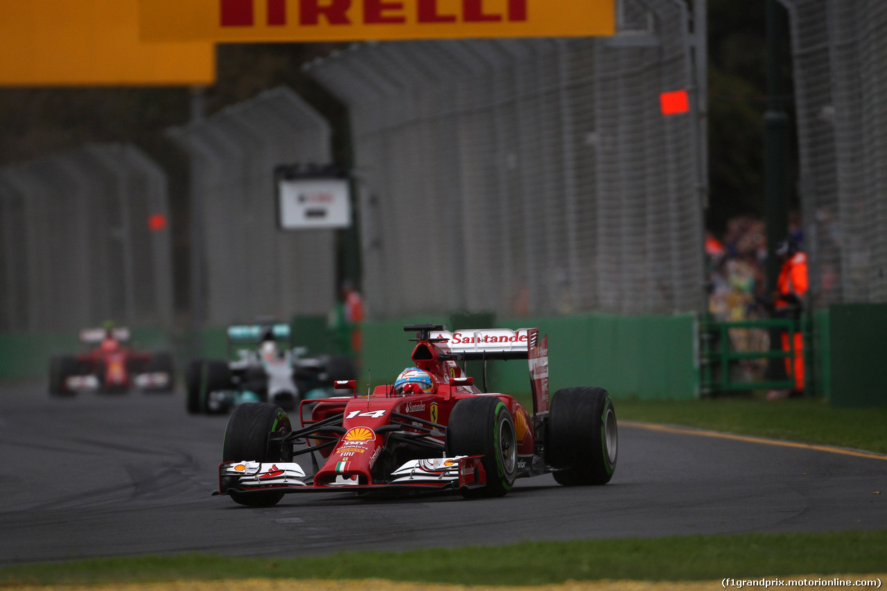 GP AUSTRALIA, 15.03.2014- Qualifiche, Fernando Alonso (ESP) Ferrari F14-T