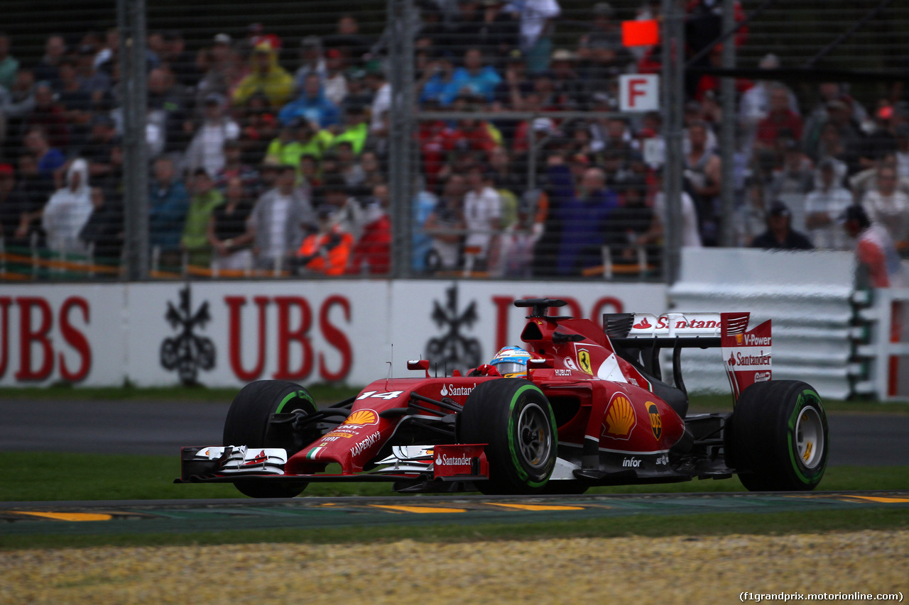 GP AUSTRALIA, 15.03.2014- Qualifiche, Fernando Alonso (ESP) Ferrari F14-T