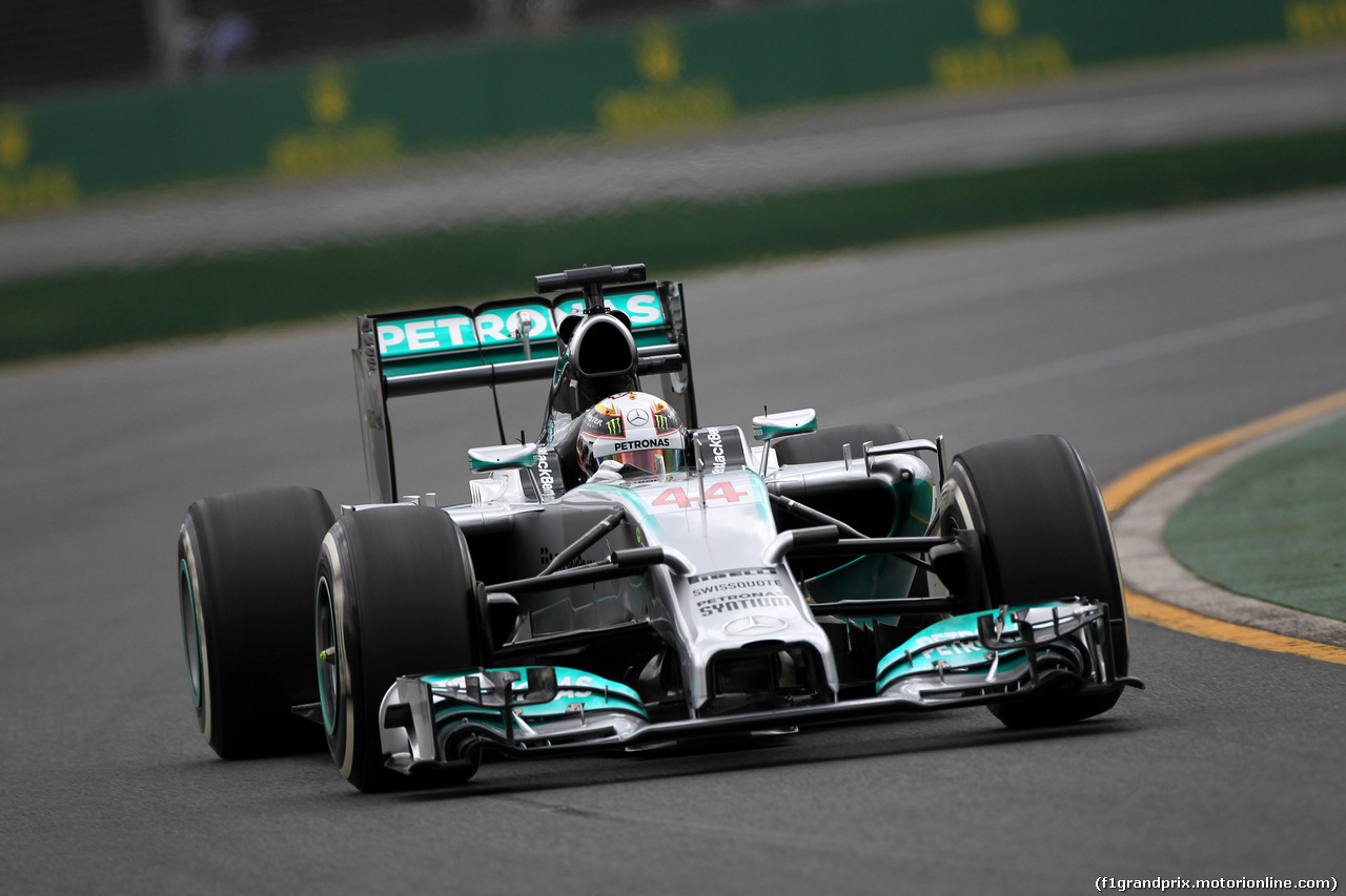 GP AUSTRALIA, 15.03.2014- Qualifiche, Lewis Hamilton (GBR) Mercedes AMG F1 W05