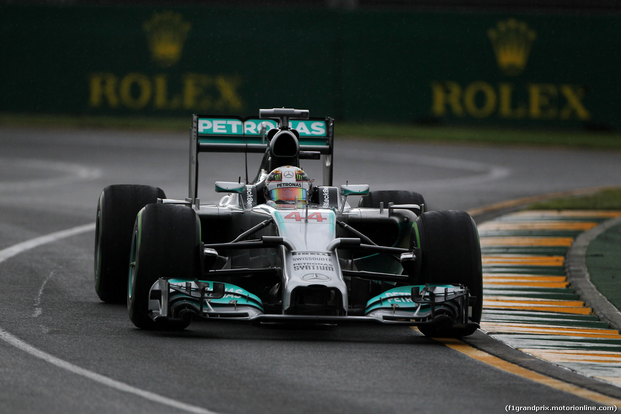 GP AUSTRALIA, 15.03.2014- Qualifiche, Lewis Hamilton (GBR) Mercedes AMG F1 W05